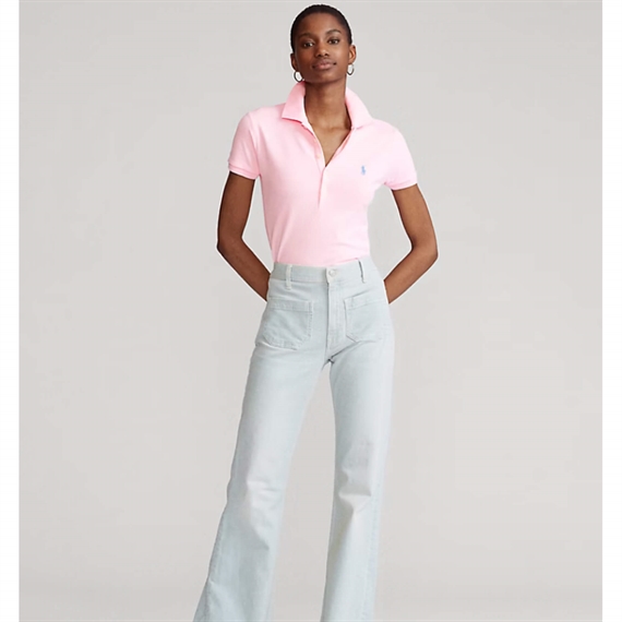 Polo Ralph Lauren Slim Fit Stretch Polo Shirt, Carmel Pink